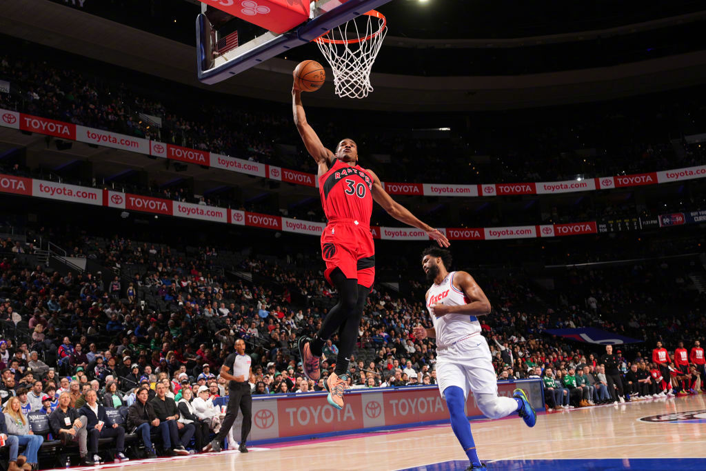 leyu乐鱼体育中国-猛龙胜76人，西亚卡姆砍下27分